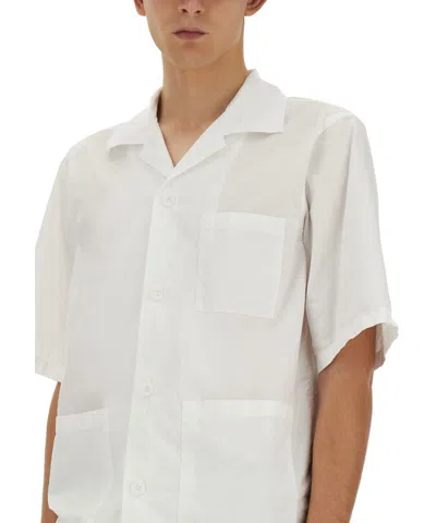 Aspesi Oversized Shirt Featuring Pockets In White