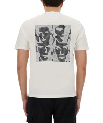 C.p. Company C.p.company T Shirt With Logo In White