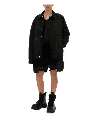 Rick Owens Men Knitted Tank Top In Black