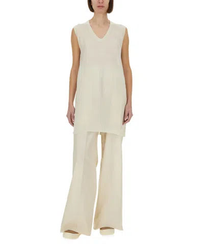 Rick Owens Trousers Wide Leg Elastic Waistband