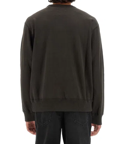 Isabel Marant Marant Relaxed-fit Black Sweatshirt With Subtle Logo In Gray
