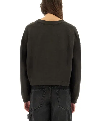 Isabel Marant Étoile Isabel Marant Etoile Margo Cropped Hoodie In Green