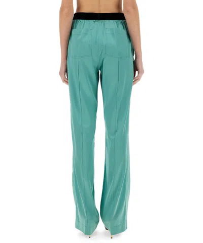 Tom Ford Elastic Waist Pleated Trousers Pockets