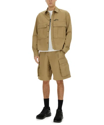 Dsquared2 Dsquared Men "icon Ripstop" Shirt In Brown