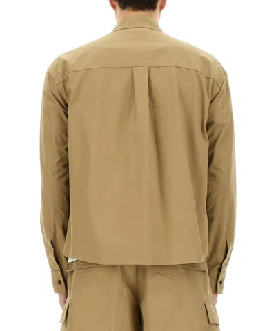 Dsquared2 Dsquared Men "icon Ripstop" Shirt In Brown