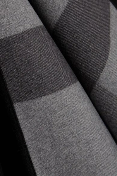 Shop Burberry London Reversible Checked Merino Wool Wrap