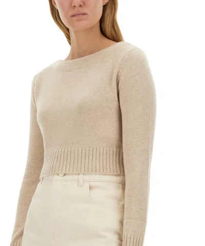 Max Mara Boat-neck Cuffed-sleeve Sweater