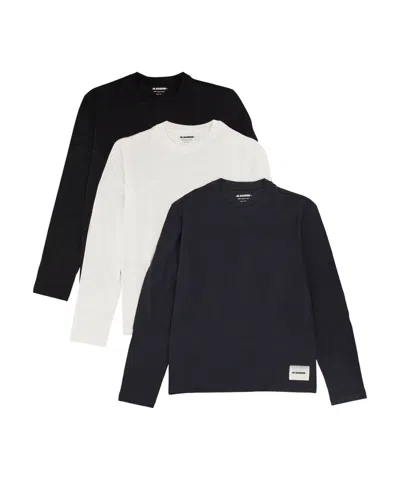 Jil Sander Pack Of Three T-shirts In Multi
