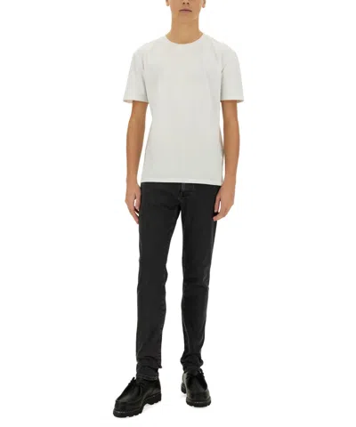 Pt Torino Slim-fit Dark Wash Denim Pants In Black