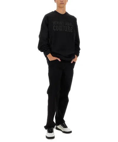 Versace Jeans Couture Sweaters In Black