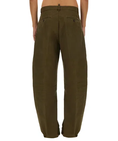 Dsquared2 Dsquared Men Ripped Big Chino Pants In Green