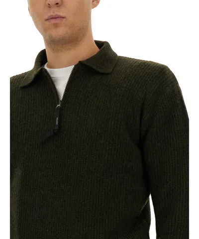 Aspesi Wool Jersey. In Green
