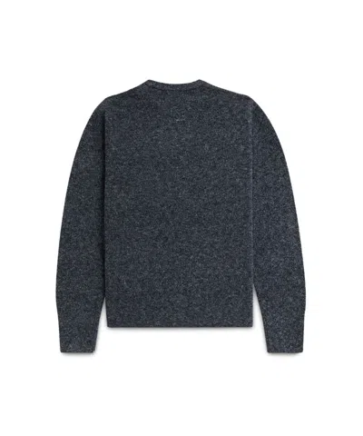 Fred Perry Mens Boucle Knit Crew Neck Sweater In Blue