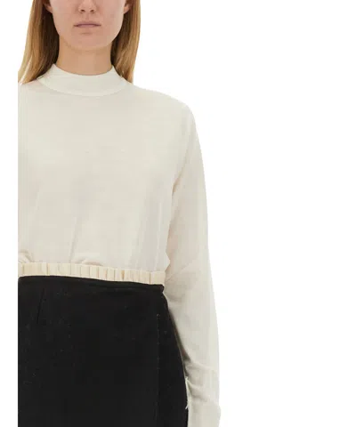 Maison Margiela Women's Wool Jersey In White
