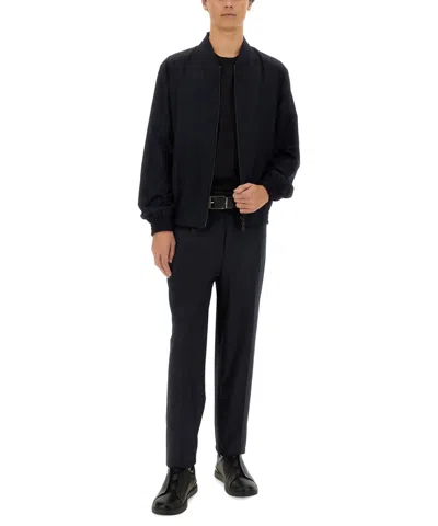 Zegna Straight Leg Pants In Black