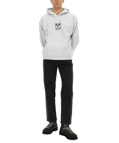 Obey Sweatshirt With Print In Gray
