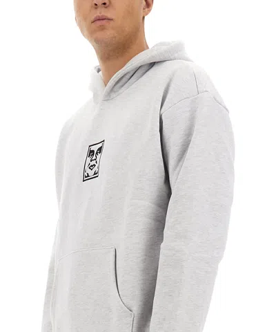 Obey Sweatshirt With Print In Gray