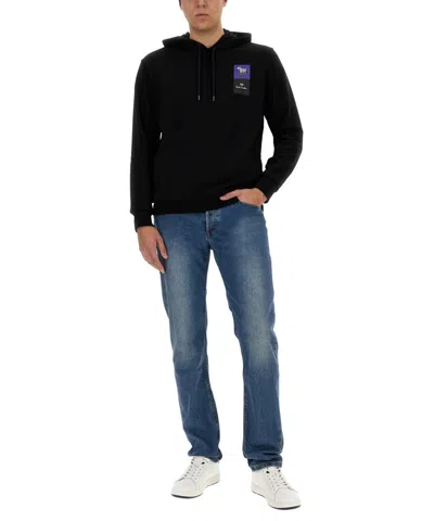 Ps By Paul Smith Ps Paul Smith "zebra" Sweatshirt In Black