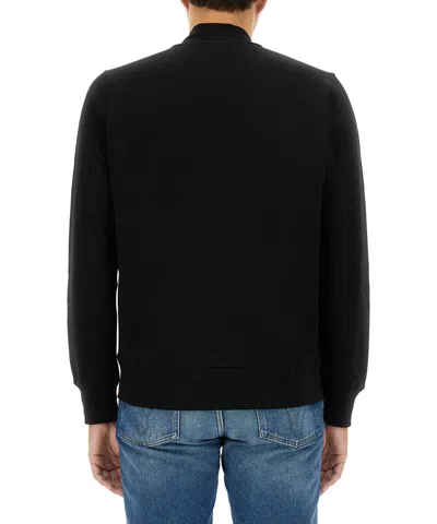 Ps By Paul Smith Mens Cardigan Zip Thru Zeb Bad In Black