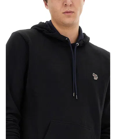 Ps By Paul Smith Ps Paul Smith Sweatshirt With Zebra Patch In Black