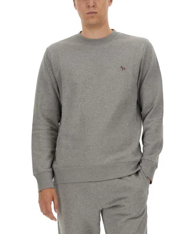Ps By Paul Smith Ps Paul Smith Sweatshirt With Zebra Patch In Gray