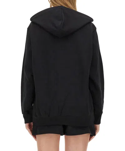 Moschino Felpa Con Cappuccio Teddy Bear In Black