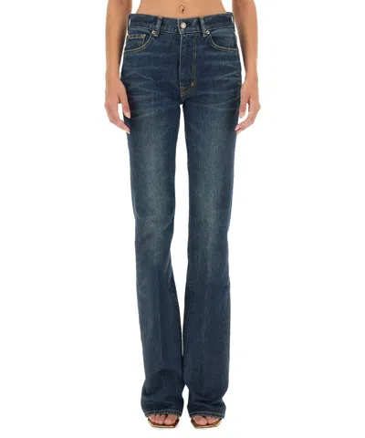 Tom Ford Falre Fit Jeans In Blue