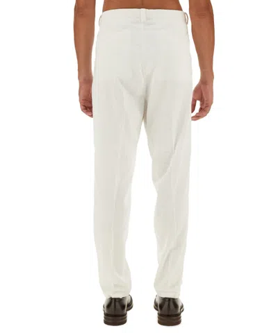 Brunello Cucinelli Corduroy Trousers In White