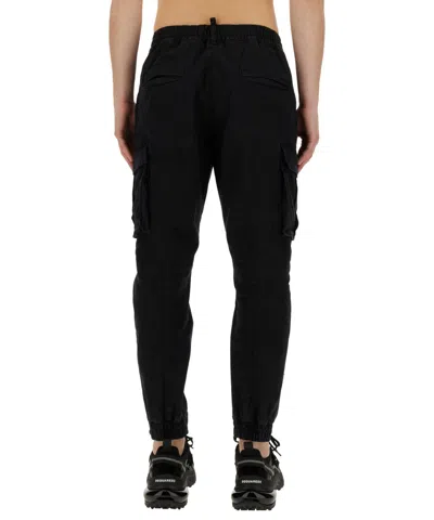 Dsquared2 Cargo Utility Pants Elastic Waistband In Multi