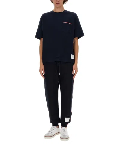 Thom Browne Men Classic Cotton Fleece Pants