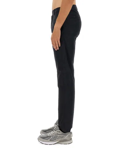 Aspesi Trousers With Functional Pockets And Belt Loops In Black