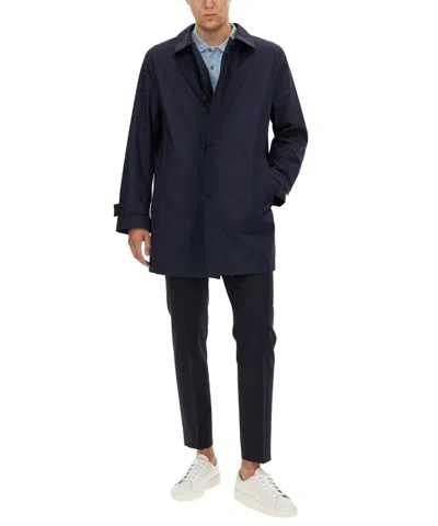Hugo Boss Tailored Trousers With Belt Loops And Pockets In Black