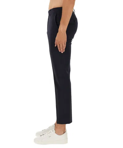Hugo Boss Tailored Trousers With Belt Loops And Pockets In Black