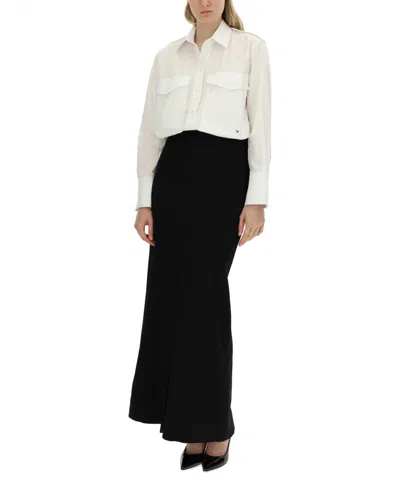 Victoria Beckham Women's Oversize Pocket Shirt In White