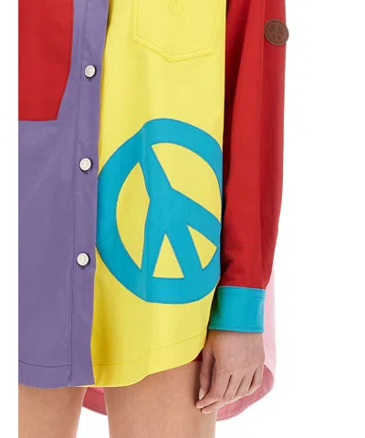 Moschino Graphic-print Panelled Shirt