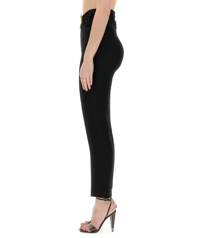 Moschino Couture Pants With Heart Application In Black