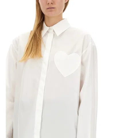 Moschino Heart Shirt In White