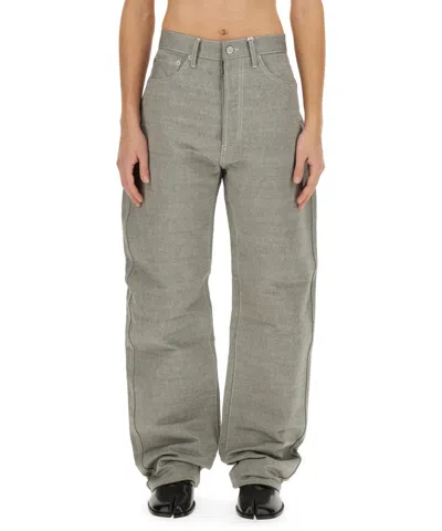 Maison Margiela Denim Jeans With Wide Leg And Pockets