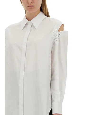 Alexander Mcqueen Cocoon Shirt With Cut-out Details