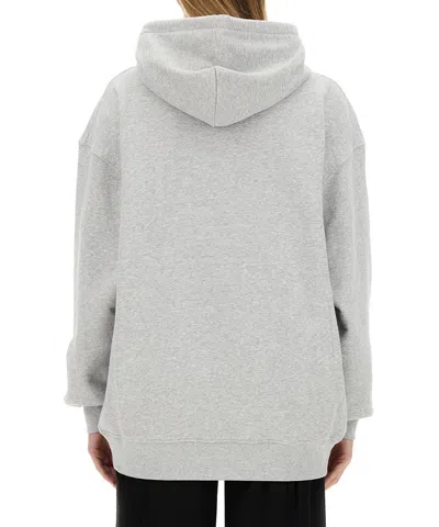 Moschino Sweatshirt With Logo In Gray