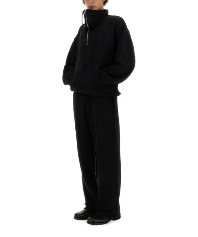 Helmut Lang Zip-up Sweatshirt In Black