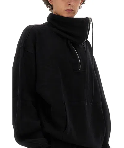 Helmut Lang Zip-up Sweatshirt In Black