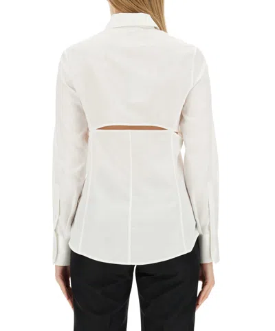 Helmut Lang Poplin Fitted Shirt In White