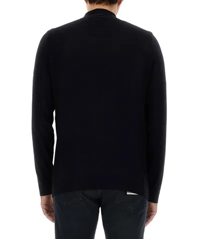 Hugo Boss Zip-up Sweatshirt In Black