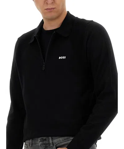 Hugo Boss Zip-up Sweatshirt In Multi