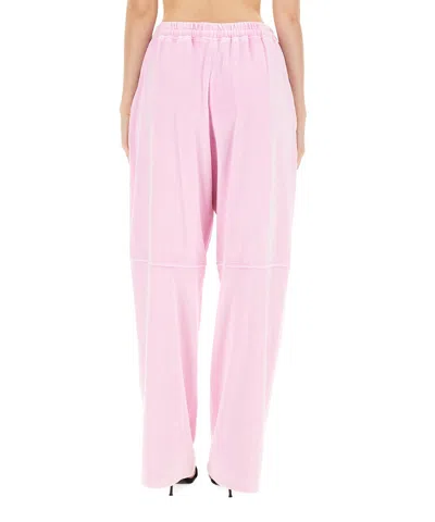 Alexander Wang Drawstring Track Pants In Pink