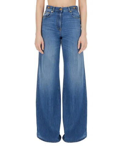 Versace La Medusa Jeans In Blue
