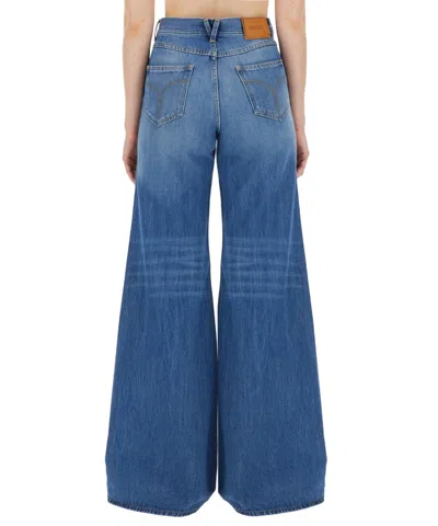 Versace La Medusa Jeans In Blue