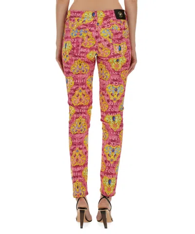 Versace Jeans Couture Skinny Fit Jeans In Multi