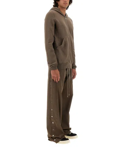 Drkshdw Men's Felpa Gimp Hoodie Dust In Brown